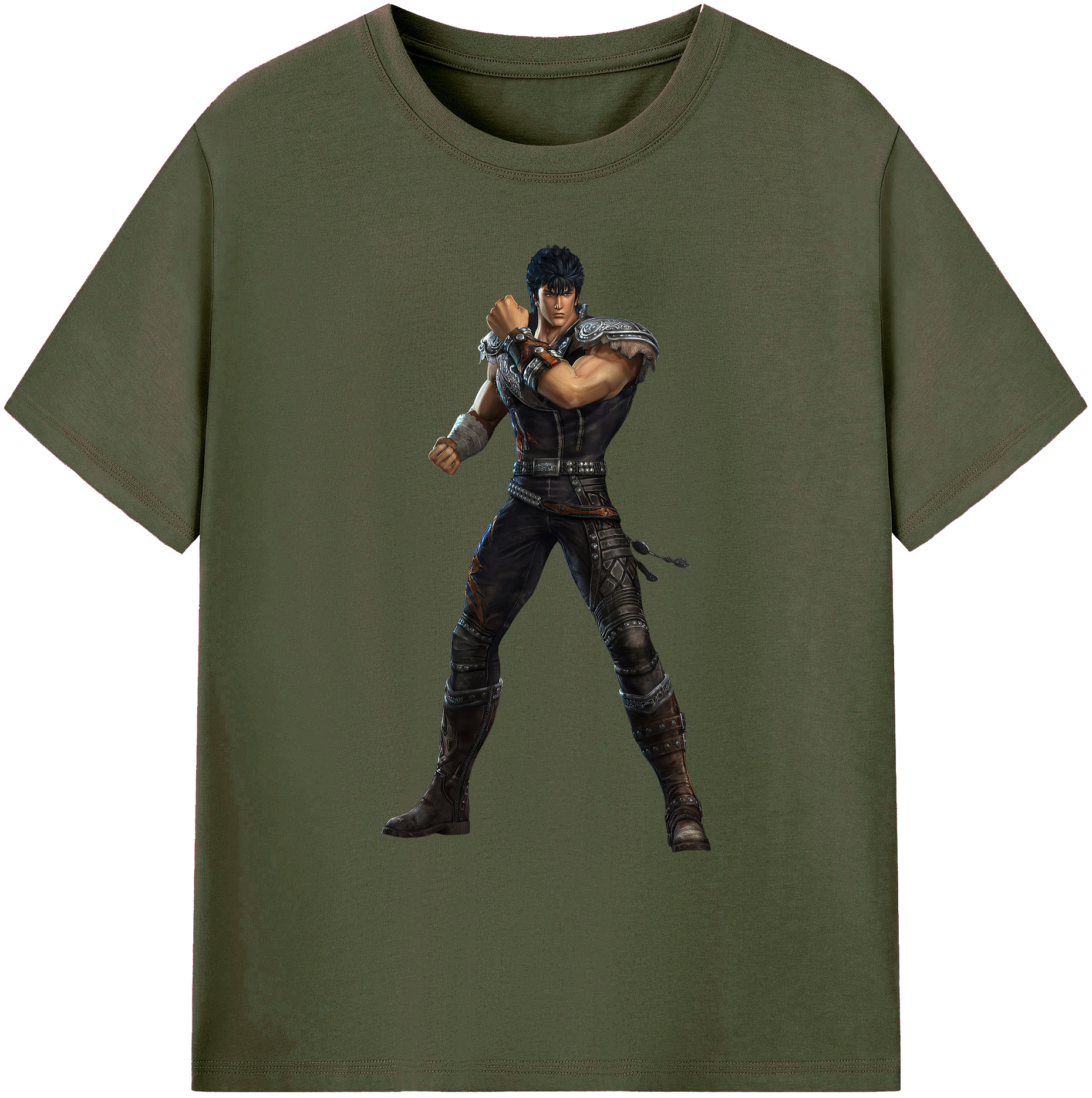 （画像用） 北斗の拳 Fist of the North Star 綿100％ メンズ半袖Tシャツ｜肌触りやわらか＆通気性